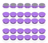 DUJEQM Aimant Frigo - Lot de 30 Aimant Puissant Violet, Mini Aimants Tableau Magnétique Magnet Frigo, Petit Aimant Rond Aiment Plat Décoratifs pour Tableau Blanc Calendrier Bureau, École de Bureau