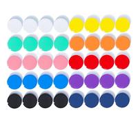 DUJEQM Aimant Frigo - Lot de 40 Aimant Puissant, Petit Aimant Rond Plat, Aimants Tableau Magnétique, 10 Couleurs Magnet Frigo Decoratif, Mini Aimants Tableau Blanc Aiment pour Photos, Cuisine, Bureau