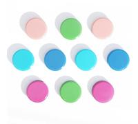 DUJEQM Aimant Puissant - 10PCS 5 Couleurs Aimant Frigo Ronds, Petits Aimants Tableau Magnétique | Mini Magnet Frigo | Aimant Plat Decoratif pour Cuisine Bureau École Artisanat et Tableau d'Affichage