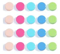 DUJEQM Aimant Puissant - 20PCS 5 Couleurs Aimant Frigo Ronds, Petits Aimants Tableau Magnétique | Mini Magnet Frigo | Aimant Plat Decoratif pour Cuisine Bureau École Artisanat et Tableau d'Affichage