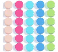 DUJEQM Aimant Puissant - 30PCS 5 Couleurs Aimant Frigo Ronds, Petits Aimants Tableau Magnétique | Mini Magnet Frigo | Aimant Plat Decoratif pour Cuisine Bureau École Artisanat et Tableau d'Affichage