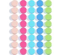 DUJEQM Aimant Puissant - 40PCS 5 Couleurs Aimant Frigo Ronds, Petits Aimants Tableau Magnétique | Mini Magnet Frigo | Aimant Plat Decoratif pour Cuisine Bureau École Artisanat et Tableau d'Affichage