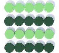 DUJEQM Aimant Puissant, Lot de 20 Vert Aimant Frigo Rond - Mini Aimants Tableau Magnétique | Magnet Frigo Décoratifs | Petit Aimant Tableau Blanc Aiment pour Tableau Blanc, Bureau, École, Calendrier