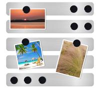 DUJEQM DUJEQM Tableau Magnétique Mural pour Photo et Documents - Tableau Magnetique Frigo, Bureau ou Mur, Bande Magnetique Autocollant Plaque Aimantée Tableau d'Affichage avec 10 Aimants Noirs (5PCS)