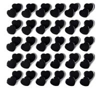 DUJEQM Lot de 60 Aimant Frigo - Aimant Puissant Cœur Noir, Petits Aimants Tableau Magnétique, Aiment Magnet Frigo Mini Aimant Plat Décoratifs pour Photos, Cartes, Calendriers, Bureau, École, Bricolage