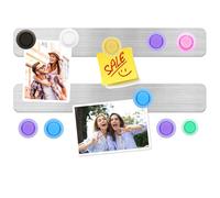 DUJEQM Tableau Magnetique Mural - 2Pcs Tableau Aimanté, Tableau Magnetique Frigo, Bande Magnetique Plaque Aimantée Autocollant, Tableau d’Affichage pour Photos Notes Documents Bureau Maison Cuisine