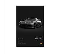 Dujoi Car Poster 911 GT3RS Posters Racing Car Wall Art Vintage Car Posters For Men Car Art Prints 911 Canvas Framed Unframe-style 12x18inch(30x45cm)