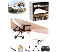 Dujuanus Kit Moteur RC pour Avion en Papier, Avion Télécommandé Électrique - Facile à Piloter avec Stabilisateur Gyroscopique, pour Amateurs, Pilotes et Passionnés (Batterie*3)