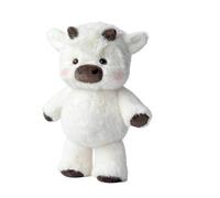 Dujuanus Running Cow Plush, Stress Relief Running Stuffed Animal,Moving Legs Interactive Shaking Stuffed, Creative Gifts for Kids & Adults Girls and Boys (White,60cm)