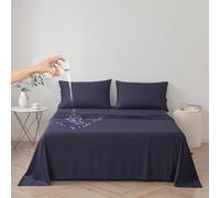 DUJUIKE Couvre-lit imperméable, Drap de lit imperméable, protège-Matelas, Housse de canapé pour Chien, Chat, Enfants, pour lit Queen Size (Bleu Marine, Queen 200 * 230cm)