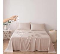 DUJUIKE Couvre-lit imperméable, Drap de lit imperméable, protège-Matelas, Housse de canapé pour Chien, Chat, Enfants, pour lit Queen Size (Chameau, Queen 200 * 230cm)