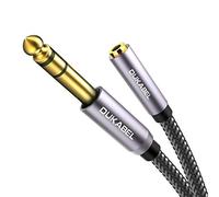 DuKabel Adaptateur jack 3,5 mm vers 6,35 mm TRS 1/8" TRS vers 1/4" TRS Câble jack 6,35 mm mâle vers femelle 3,5 mm adaptateur audio stéréo pour écouteurs et haut-parleurs - Série supérieure 30 cm