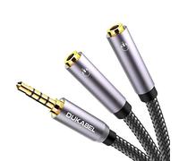 DuKabel Adaptateur répartiteur micro audio TRRS Stecker / 2 TRRS Buchse Fiche TRRS / 2 prises TRRS.