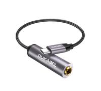 DuKabel Adaptateur USB C vers jack 6,35 mm mâle USB C vers 1/4 femelle Adaptateur auxiliaire avec boîtier en métal et câble en nylon compatible avec smartphone, ordinateur portable, table de mixage et