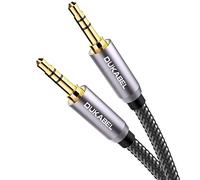 DuKabel Câble audio 3,5 mm Prise jack 3,5 mm vers jack 3,5 mm Câble de connexion audio Aux Headset avec boîtier entièrement métallique pour casque, MP3, smartphone, autoradio - Top Series 8m