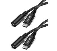 DuKabel Lot de 2 adaptateurs Jack USB C vers Prise Jack 3,5 mm pour Samsung Galaxy Note20 S21 Ultra Note10 A80 Huawei P40/P30 Pro/P20, Google Pixel 4XL, OnePlus 7, Xiaomi