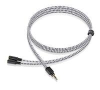 DuKabel Répartiteur de casque 3,5 mm 2 jack vers 1 jack Distributeur de casque Câble répartiteur TRS Aux 3 pôles pour smartphone, tablette, ordinateur portable, écouteurs, haut-parleurs - 1 mètre