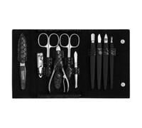 DuKaS Premium Line Solingen 252 kit manucure + trousse en cuir Black