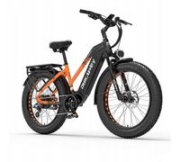 Dukawey Dm530 Plus 1000w 26" Fat Bike Vélo Électrique Tout-Terrain 52v 20ah Batterie Samsung 25km/H-52km/H Suv E-Bike 60-150km 89nm - Orange