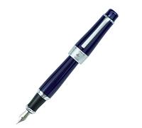 Duke 2009 Charlie Chaplin Stylo Plume Bleu Foncé Plume Fine, Collection Conception Unique Classique Moderne Stylo Lourd avec Pochette