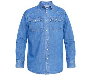 DUKE - Chemise D555 Western - Homme (4XL) (Bleu)