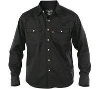 Duke - chemise "D555 Western" pour homme DC101 (M) (Noir)