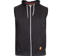 Duke - "D555 Blake" Hoodie avec fermeture éclair pour hommes sans manches DC194 (5XL) (Noir)