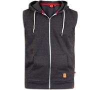 Duke - "D555 Blake" Hoodie avec fermeture éclair pour hommes sans manches DC194 (6XL) (Anthracite chiné)