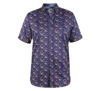 Duke D555 - Chemise manches courtes grande taille motif/style floral (DC392)