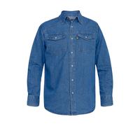Duke D555 - Chemise manches longues en jean grande taille WESTERN - (DC103)