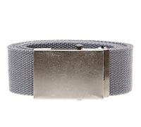 Duke D555 Edward Big Ceinture en toile unie avec boucle coulissante 4 cm, charbon, XXX-Large