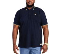 DUKE D555 Hamford Polo piqué à col pointu pour homme Bleu marine Grande taille, bleu, 4XL