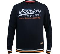 Duke - "D555 Marlow Superior Track & Field" Sweat à col rond pour homme DC501 (XL) (Bleu marine)