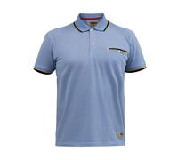 Duke D555 - Polo à détail rayé grande taille TALBOT - Homme (DC492)