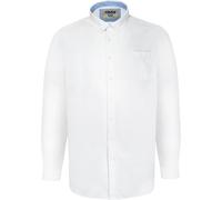 Duke - "D555 Richard" chemise pour homme manches longues DC462 (4XL) (Blanc)