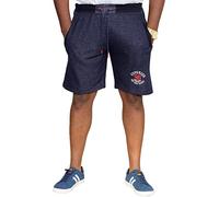 DUKE D555 Short Harlow Loop Back pour homme, Denim chiné., 9XL grande taille