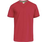 Duke - T-shirt col V SIGNATURE-2 - Homme (M) (Rouge) - UTDC167 Rouge, Rouge
