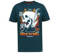 Duke D555 - T-shirt motif/style guitare et crâne grande taille NEAL - (DC530)
