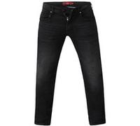 Duke - Jean grande taille moulant en matière stretch BENSON - Homme (FR 66 Long) (Noir délavé) - UTDC181 Noir délavé G