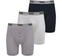 Duke London - Boxers DRIVER - Homme (2XL) (Noir/gris/blanc) - UTDC113 Noir/gris/blanc G