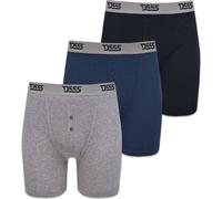 Duke London - Boxers grande taille DRIVER - Homme (2XL) (Noir/gris/bleu marine) - UTDC145 Noir/gris/bleu Marine