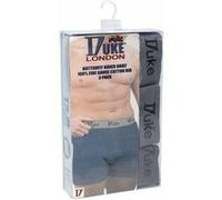Duke London Driver - Lot de 3 Boxers en Coton (Grande Taille) - Homme (5XL) (Noir/Gris/Bleu Marine)