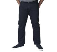 Duke London Décontractée Coupe Confort Jeans Extensible (Balfour) Délavé Noir