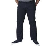 Duke London Décontractée Coupe Confort Jeans Extensible (Balfour) Délavé Noir