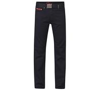 Duke London Extra Grand Original Compatible avec Cordon de Bedford Jeans Noir (Mario) Tour de Taille 32 à 50 Pouces, L 96cm - Noir Cordon Bedford, Noir Cordon de Bedford, W34 X L38