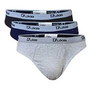 Duke London Lot de 3 slips en jersey de coton pour homme - Multicolore - XXXXX-Large