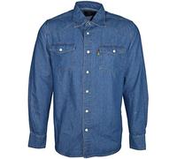 Duke London Occidental Hommes Délavé Chemise En Jeans