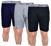Duke London pour Hommes Grand Haut King Taille Conducteur KS2005 Pack de 3 Short Boxer Taille 1XL to 8XL - Gris Marine Noir, XXXXX- Grand