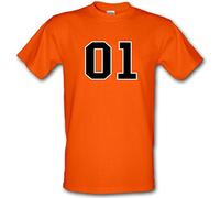 Duke of HAZZARD 01 General Lee Duke T-shirt en coton épais pour garçon Dodge Charger, Orange, L