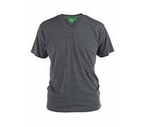 Duke t-Shirt col V Signature - Homme (6XL) (Gris foncé)